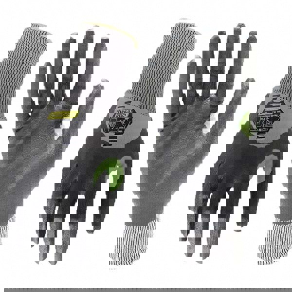 Cut-Resistant & Abrasion Resistant Gloves: Size Large, ANSI Cut A2, ANSI Puncture 4, Foam Nitrile, Series KKC2FN