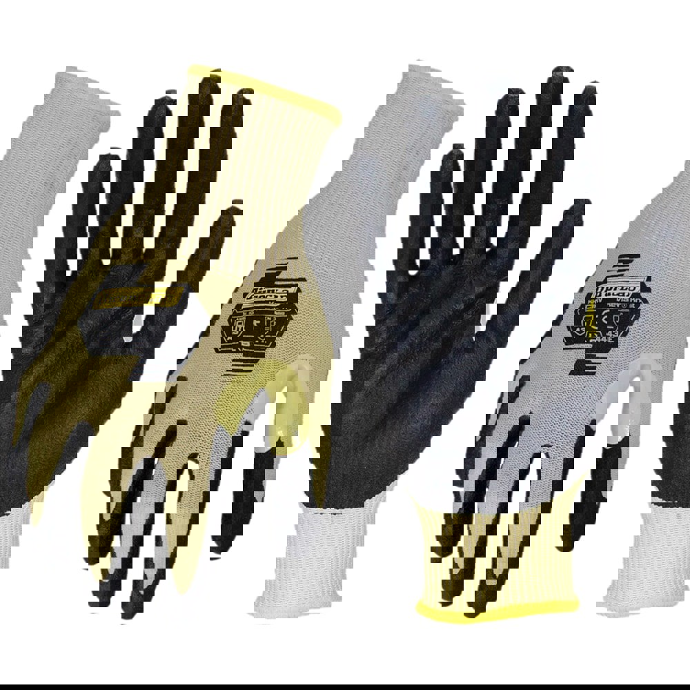 Cut-Resistant Gloves: Size Medium, ANSI Cut A3, ANSI Puncture 4, Foam Nitrile, Series KKC3KV