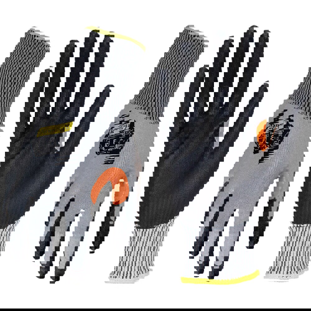 Cut-Resistant Gloves: Size X-Large, ANSI Cut A4, ANSI Puncture 5, Polyurethane, Series KKC4PU