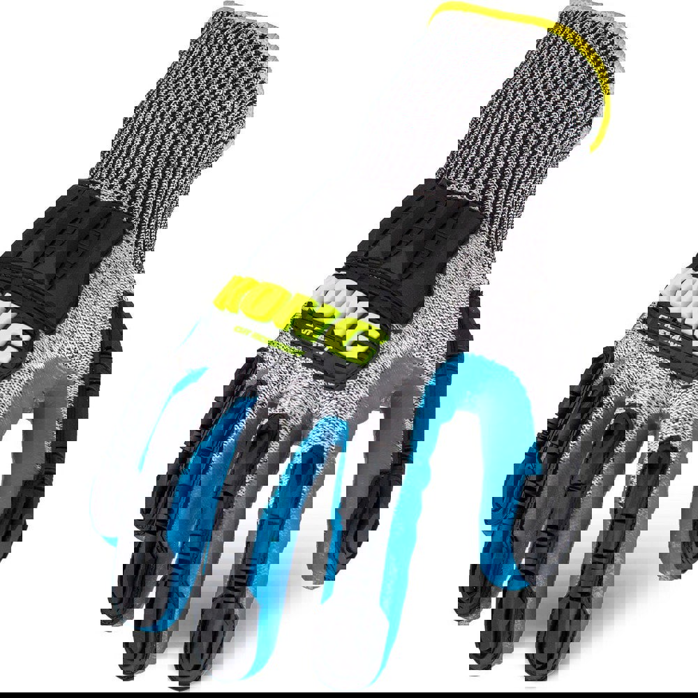 Puncture-Resistant Gloves: Size Medium, ANSI Cut A4, ANSI Puncture 3, Foam Nitrile, HPPE Knit