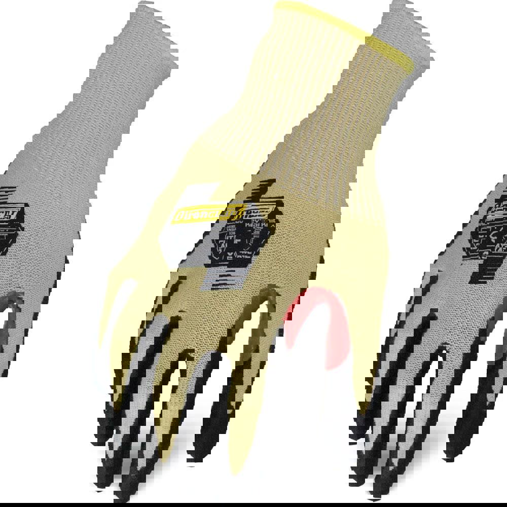 Cut-Resistant Gloves: Size X-Small, ANSI Cut A6, ANSI Puncture 3, Foam Nitrile, Series KKC5KV