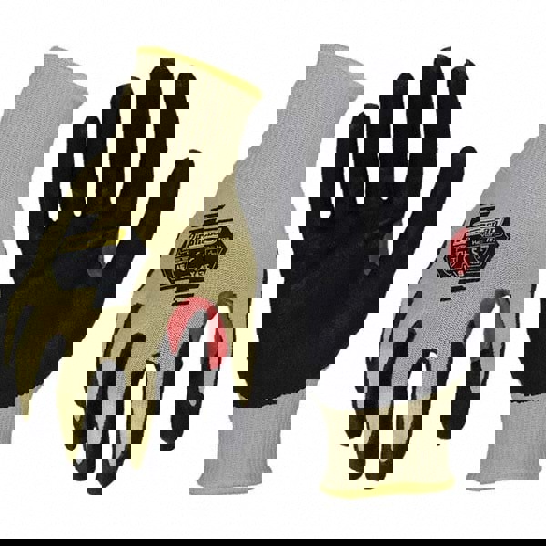 Cut-Resistant Gloves: Size Large, ANSI Cut A6, ANSI Puncture 3, Foam Nitrile, Series KKC5KV