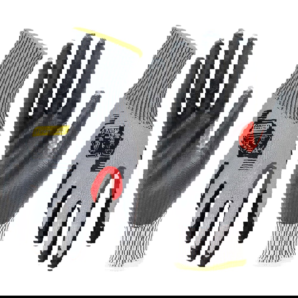 Cut-Resistant Gloves: Size 2X-Large, ANSI Cut A6, ANSI Puncture 5, Foam Nitrile, Series KKC6FN