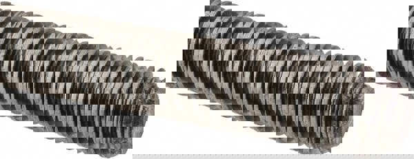 Threaded Rod: 5/8-8, 3' Long, Low Carbon Steel, Grade C1018