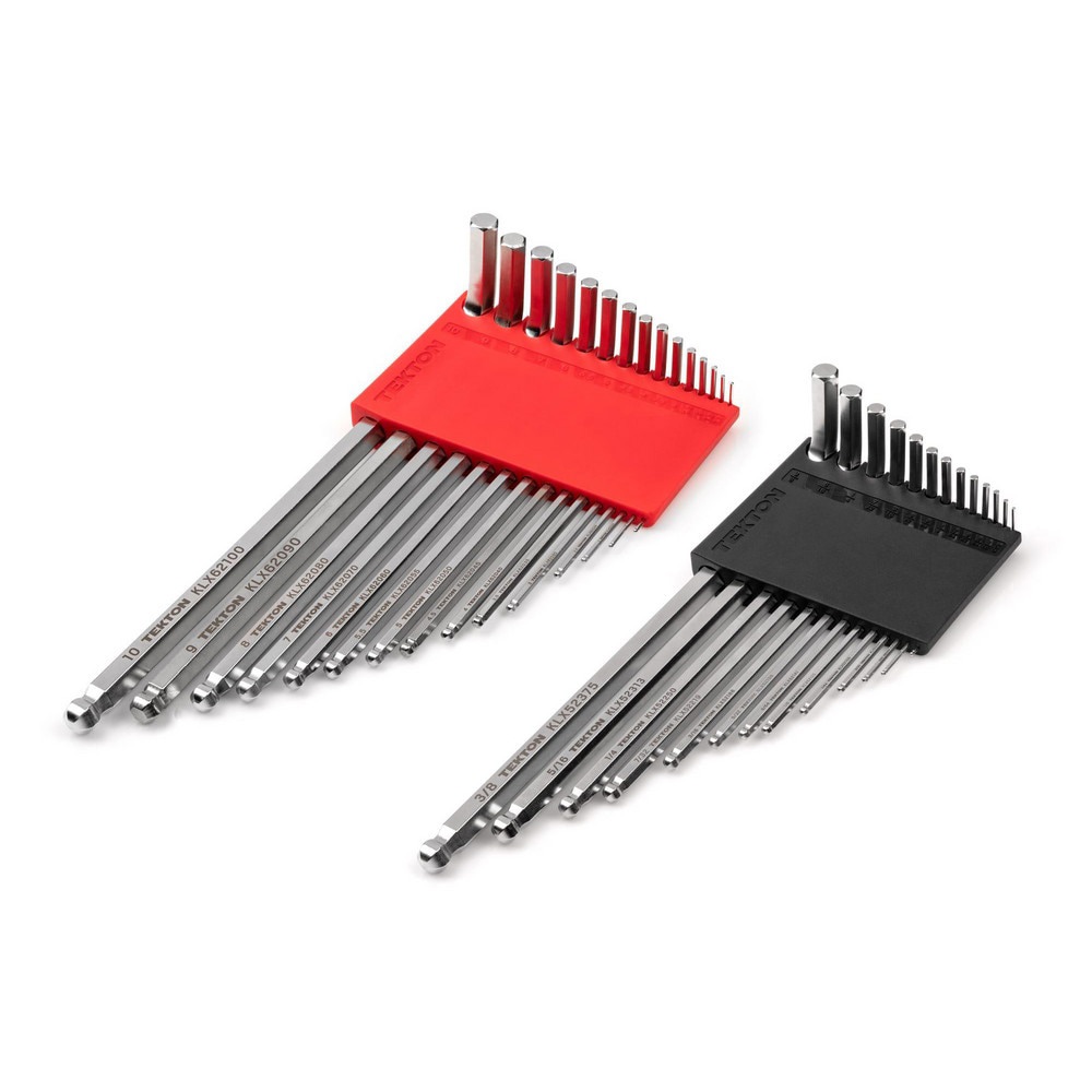 28-pc Ball End Hex L-Key Set (0.050-3/8 in, 1.3-10 mm) 2H