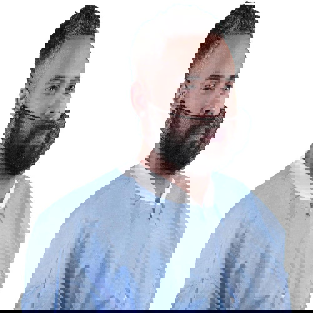 Disposable Beard & Head Covers; Product Type: Beard Cover ; Type: Beard Cover ; Size: Large ; Material: Nylon ; ISO Class: 6 ; Hood Type: None