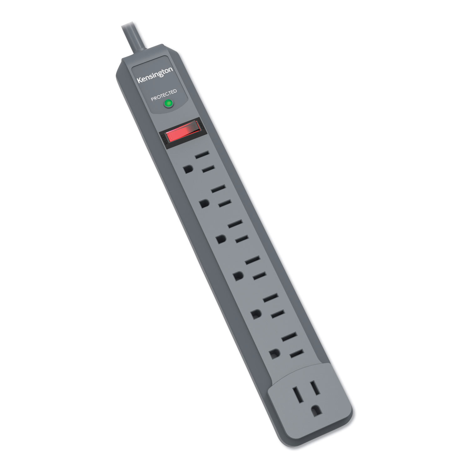Power Outlet Strips; Amperage: 15; Voltage: 120; Number of Outlets: 7; Material: ABS Plastic; Mounting Type: Floor; Cord Length (Feet): 6; NEMA Configuration: 5-15P; Overall Depth (Decimal Inch): 11-1/2; Overall Depth (Inch): 11-1/2; Color: Gray; Overall