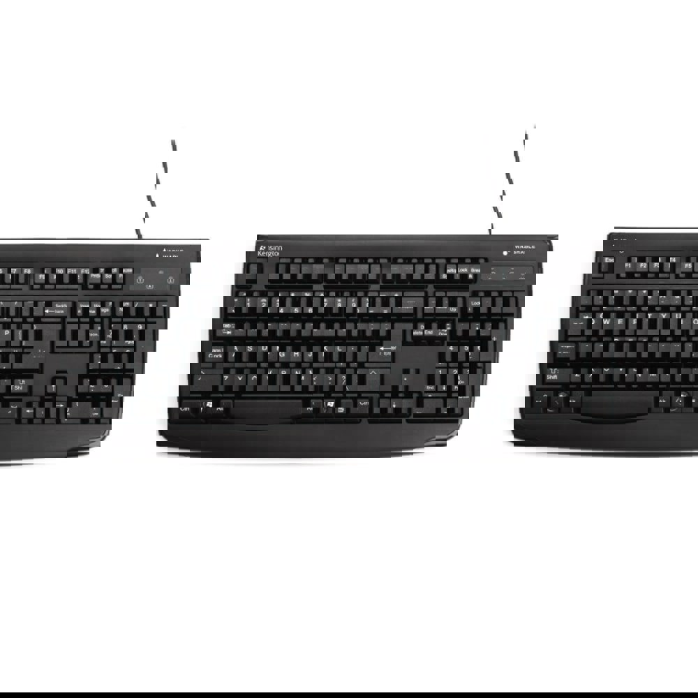 Pro Fit Usb Washable Keyboard, 104 Keys, Black