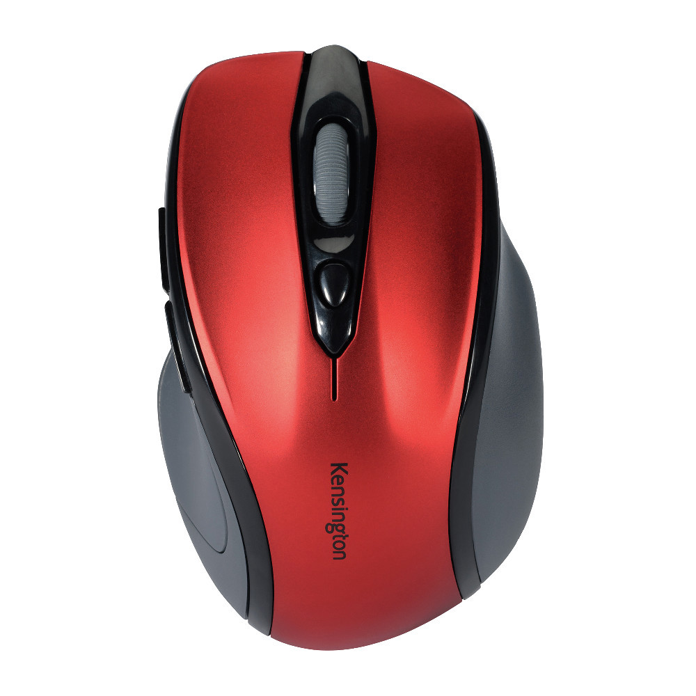 PRO FIT MID-SIZE WIRELESS MOUSE, 2.4 GHZ FREQUENCY/30 FT WIRELESS RANGE, RIGHT HAND USE, RUBY RED