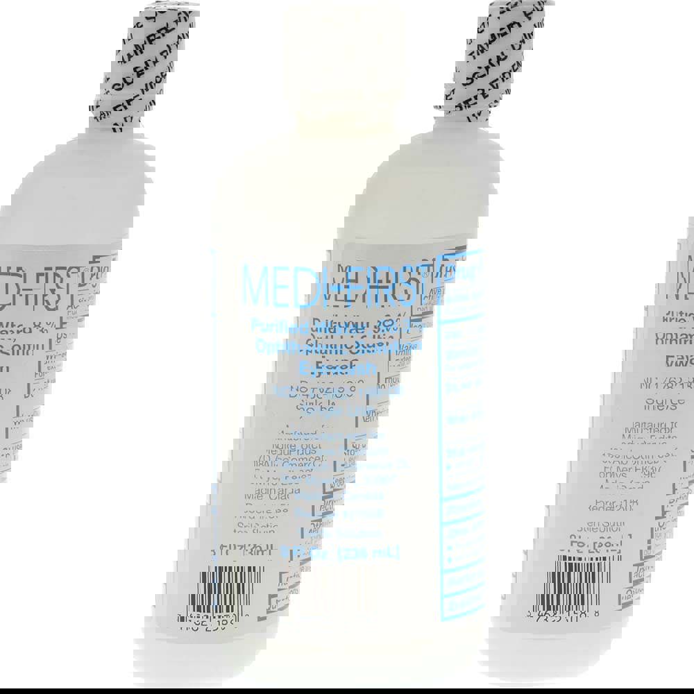 8 oz, Disposable Eyewash Solution