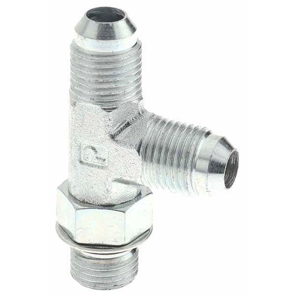 Steel Flared Tube Connector: 3/8