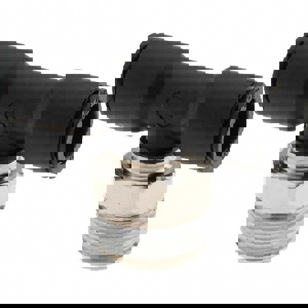 Push-To-Connect Tube to Male BSPT Tube Fitting: Male Branch Tee, 1/2