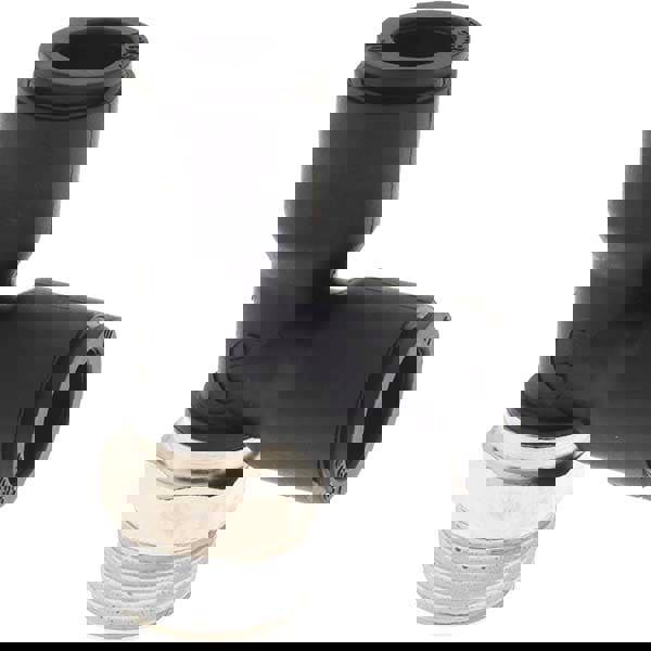 Push-To-Connect Tube Fitting: Male Run Tee, 3/8