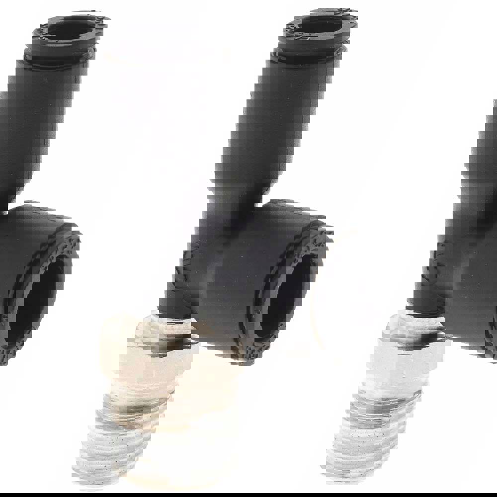 Push-To-Connect Tube Fitting: Male Run Tee, 1/4