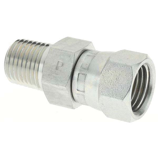 Steel Flared Tube Connector: 3/8