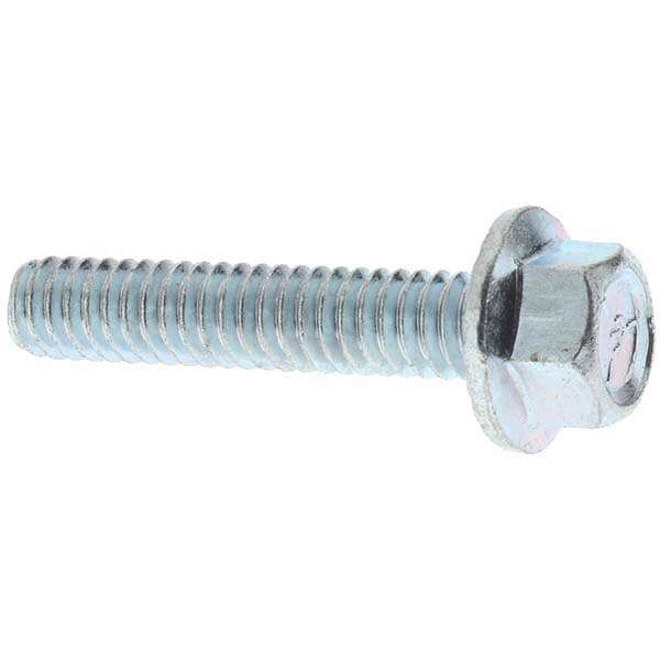 Serrated Flange Bolt: 1/4-20 UNC, 1-1/4