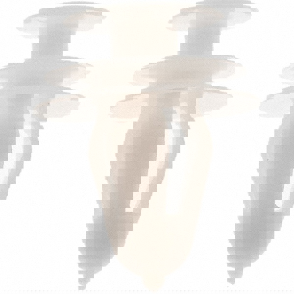 8mm Hole Diam, 22mm OAL, Ratchet Shank, Nylon Panel Rivet