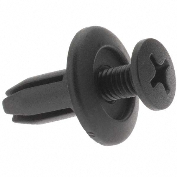 9mm Hole Diam, Ratchet Shank, Nylon Panel Rivet