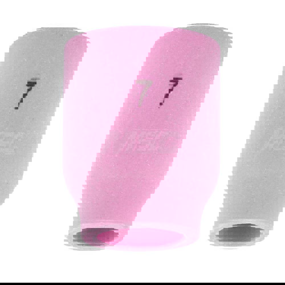 TIG Torch Nozzles; Nozzle Size: #7 ; Overall Diameter: Standard ; Material: Alumina ; Orifice Opening: 11.0 mm ; For Use With: PTA-9; PTW-20; 20H-320 ; Standards: 53N61