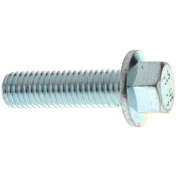 Smooth Flange Bolt: M10 x 1.5 Metric, 35 mm Length Under Head