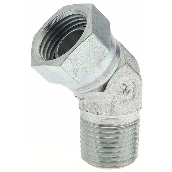 Hydraulic Hose Swivel Fitting: 8 mm, 1/2