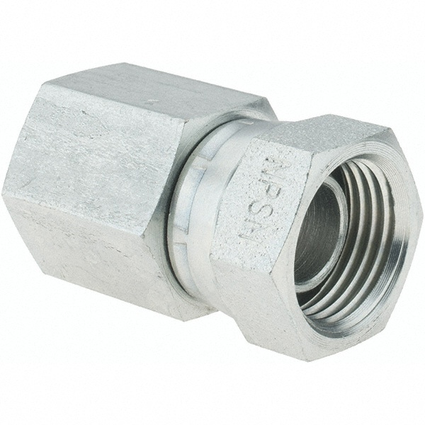 Hydraulic Hose Swivel Fitting: 8 mm, 1/2-14, 5,000 psi