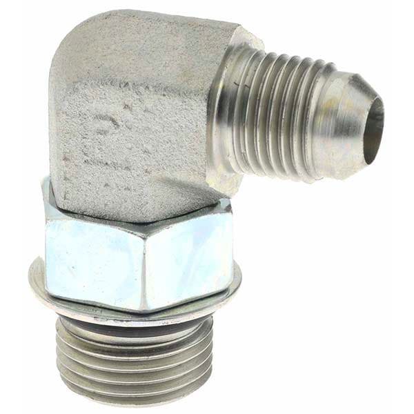 Steel Flared Tube Straight Thread Elbow: