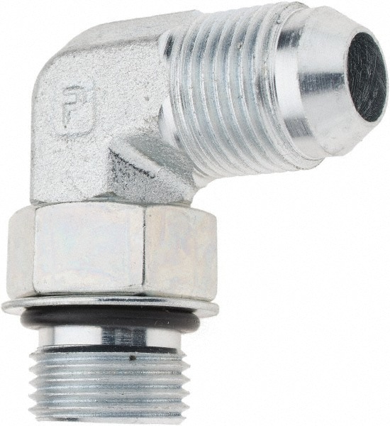 Steel Flared Tube Straight Thread Elbow:
