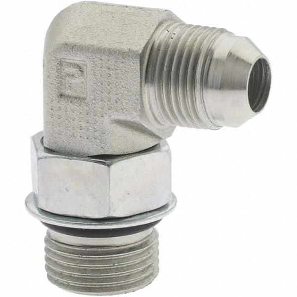 Steel Flared Tube Straight Thread Elbow: