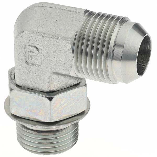 Steel Flared Tube Straight Thread Elbow: