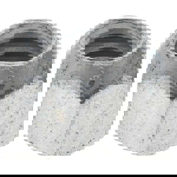 Hex Lock Nut: Distorted Thread, 9/16-12, Grade C Steel, Zinc-Plated with Wax