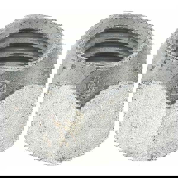 Hex Lock Nut: Distorted Thread, 1-8, Grade C Steel, Zinc-Plated with Wax