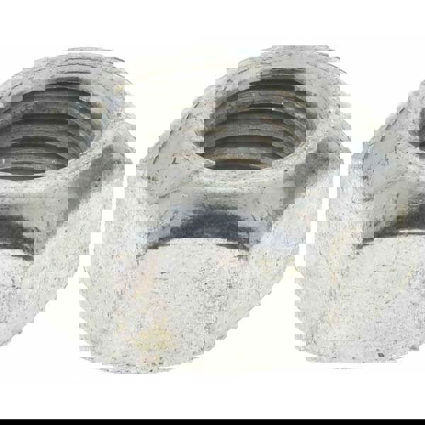 Hex Lock Nut: Distorted Thread, 5/16-24, Grade C Steel, Zinc-Plated with Wax