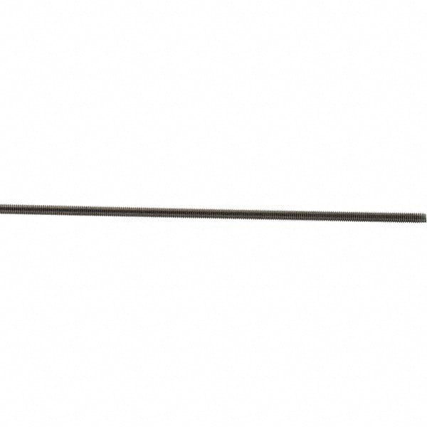 Threaded Rod: #8-32, 3' Long, Stainless Steel, Grade 304 (18-8)