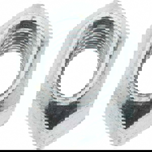 Hex Lock Nut: Distorted Thread, Grade 8.8 Steel, Zinc-Plated