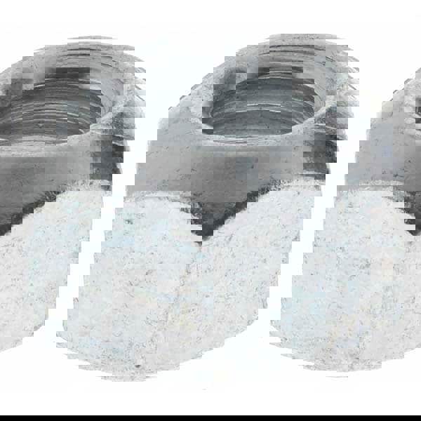 Hex Lock Nut: Distorted Thread, Grade 8.8 Steel, Zinc-Plated