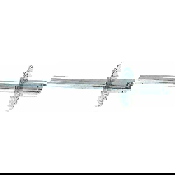 Open End Blind Rivet: Size 43, Large Flange Dome Head, Steel Body, Steel Mandrel