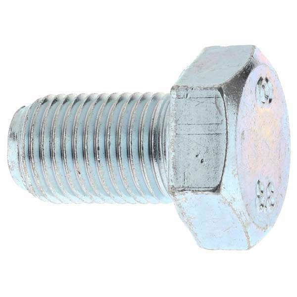 Hex Head Cap Screw: M12 x 1.25 x 20 mm, Grade 8.8 Steel, Uncoated