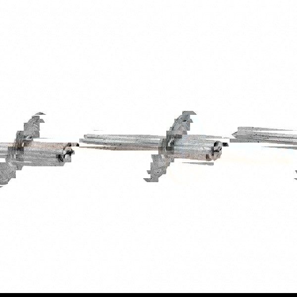 Open End Blind Rivet: Size 46, Large Flange Dome Head, Aluminum Body, Steel Mandrel