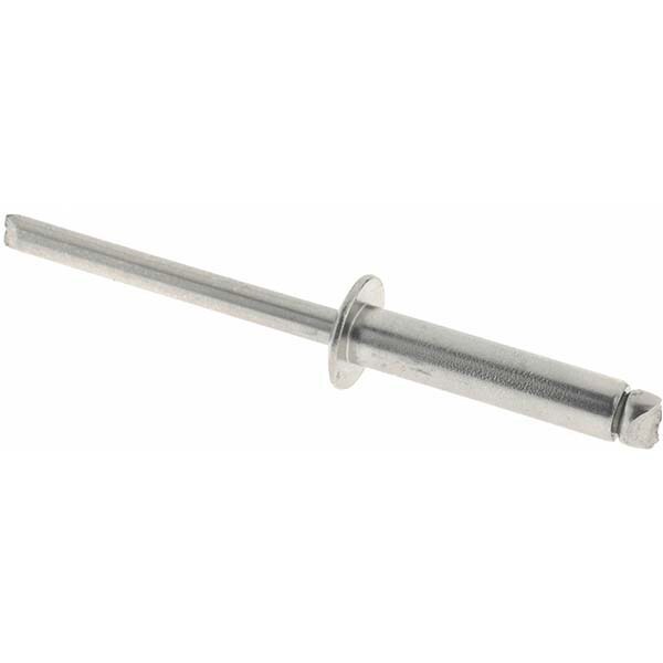 Open End Blind Rivet: Size 610, Dome Head, Stainless Steel Body, Stainless Steel Mandrel