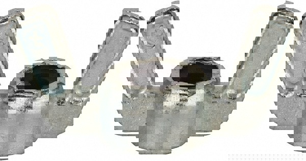 #10-24 UNC, Zinc Plated, Zinc Alloy Nylon-Insert Locking Wing Nut