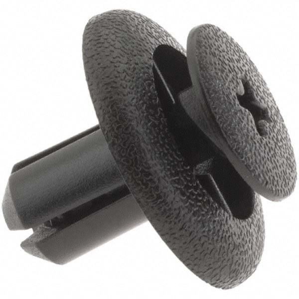 7mm Hole Diam, Ratchet Shank, Nylon Panel Rivet