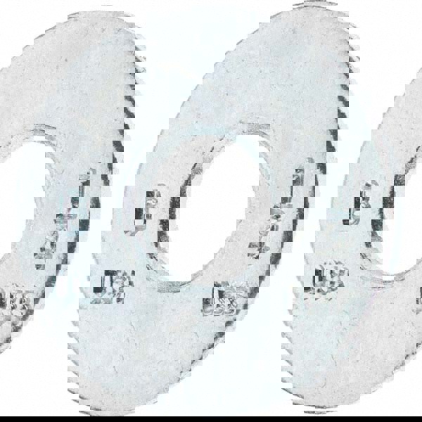 1/4 in Screw USS Flat Washer: Carbon Steel, Clear Zinc Chromate Finish