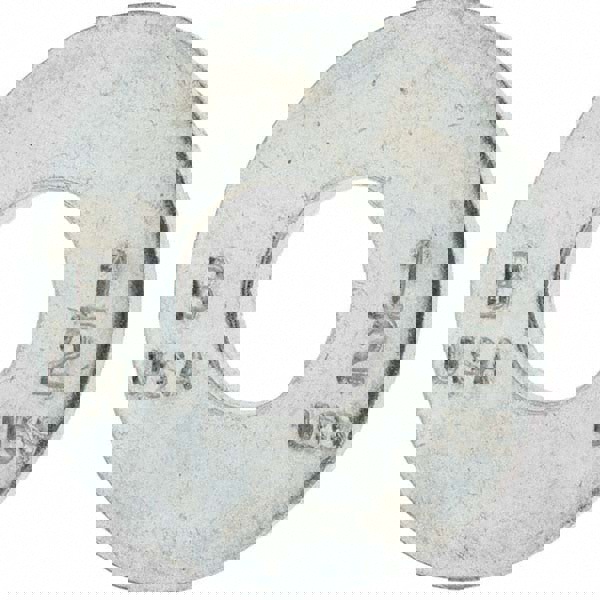 1/2 in Screw USS Flat Washer: Carbon Steel, Clear Zinc Chromate Finish