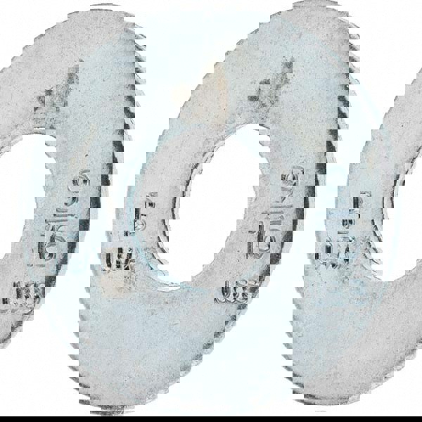 9/16 in Screw USS Flat Washer: Carbon Steel, Clear Zinc Chromate Finish