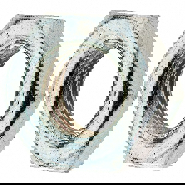 Hex Nut: 1-1/4 - 7, Grade 8 Steel, Zinc Clear Finish