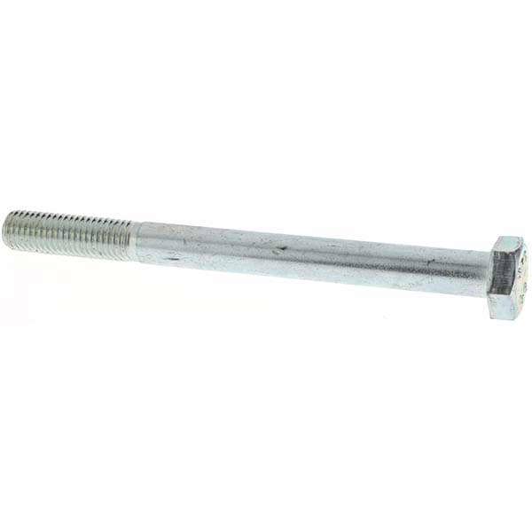 Hex Head Cap Screw: M12 x 1.75 x 140 mm, Grade 8.8 Steel, Zinc-Plated