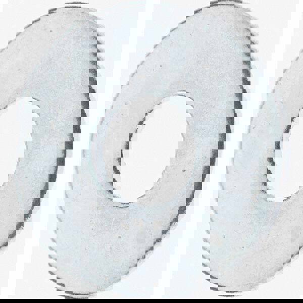 M6 Screw Fender Flat Washer: Steel, Zinc-Plated