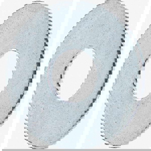 M10 Screw Fender Flat Washer: Steel, Zinc-Plated