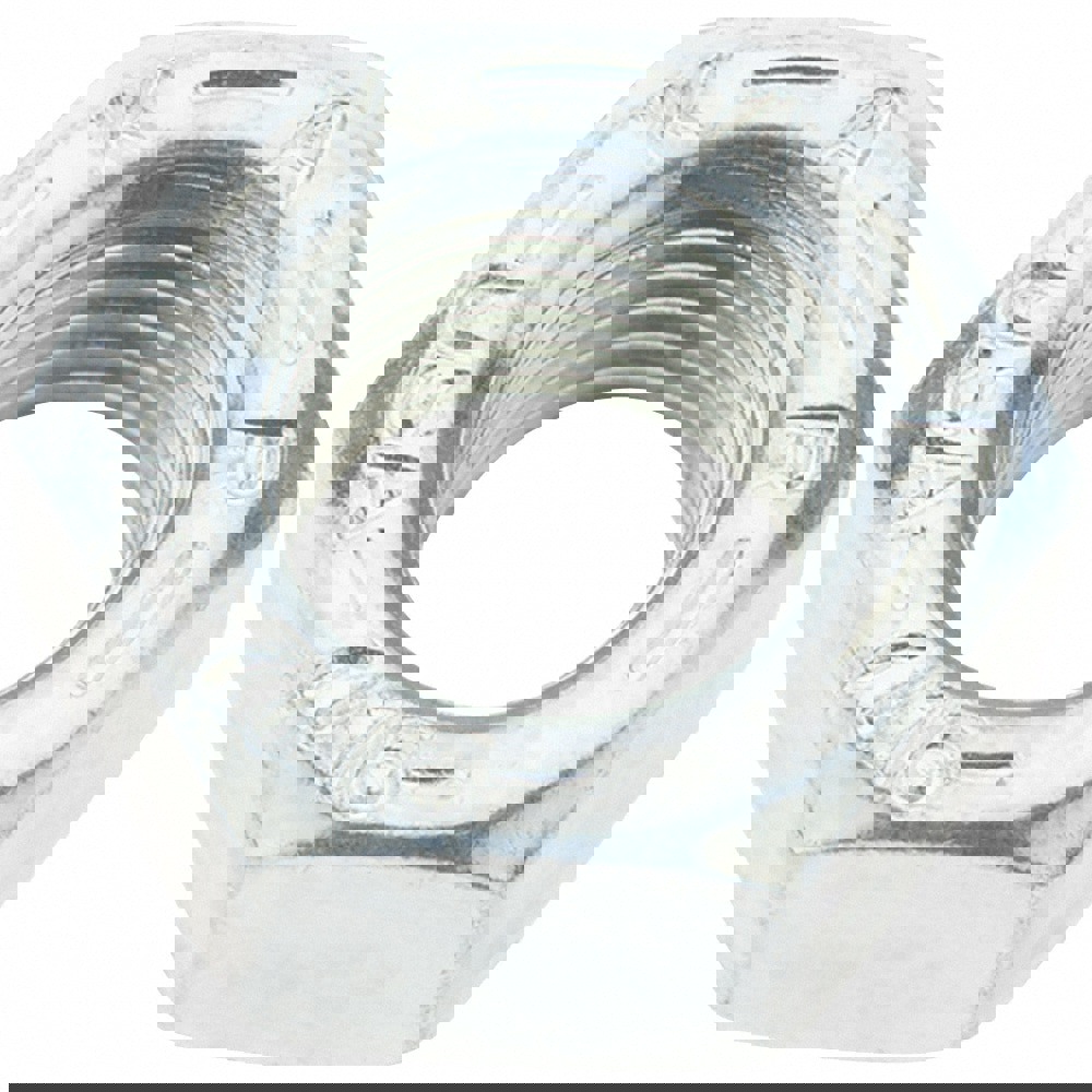 Hex Nut: 7/16-20, Grade 8 Steel, Zinc Yellow Dichromate Finish